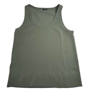 BRASS Clothing The All Day Tank Sage in Supreme Twill Olive Green Size Small